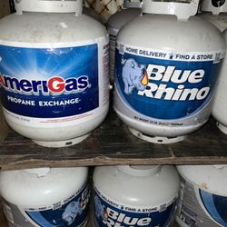 A Lot Of Empty Propane Tanks Available For Grills Bbqs And Patio Heaters