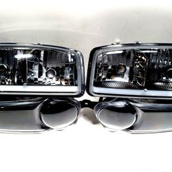 Headlights LED For 01-07 GMC Sierra/Yukon Denali
