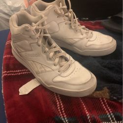 Size 10 All White Reeboks