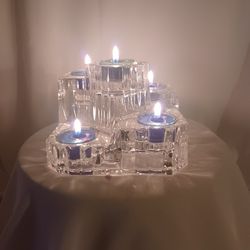 Ribbed Ice Castle Limited Edition Tealight Holder