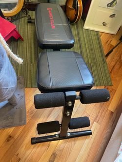 Incline weight bench - with legs and arms- new condition