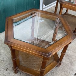 2 Glass Top Coffee Table- WILL DELIVER TO WAXHAW AREA
