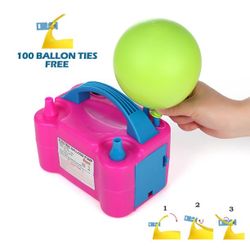 Electric Balloon Inflator Air Pump Massive Balloons Blower US Standard Plug for Balloon Arch, Balloon Column stand, and Balloon Decoration