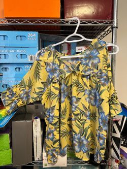Yellow Floral Ruffle Blouse