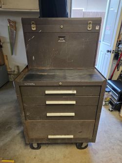 Kennedy Toolbox  & rollaway cabinet