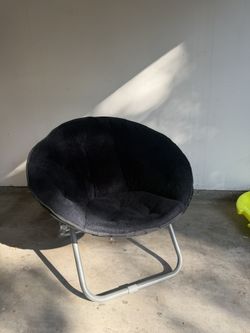 Foldable Black Cushion Chair