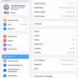 Flawless iPad 7th Gen 128gb White Screeen Protector Brown Leather Case Not Pictured Wi-Fi With Apple Pencil 1st Gen 