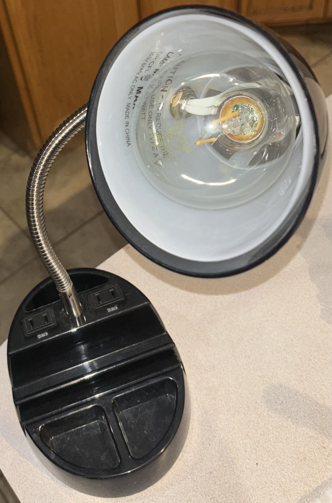 Desk Lamp With Charging Ports Built In