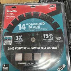 New Makita 14” Segmented Rim Dual Purpose Diamond Blade