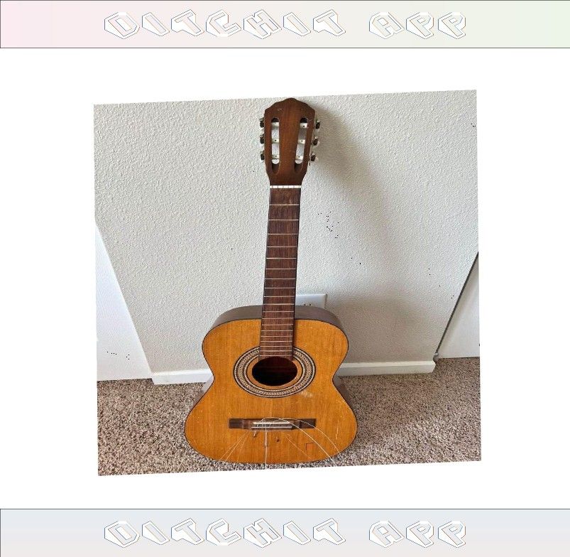 Acoustic Guitar Wonderful Sound and Traditional Build relate painting