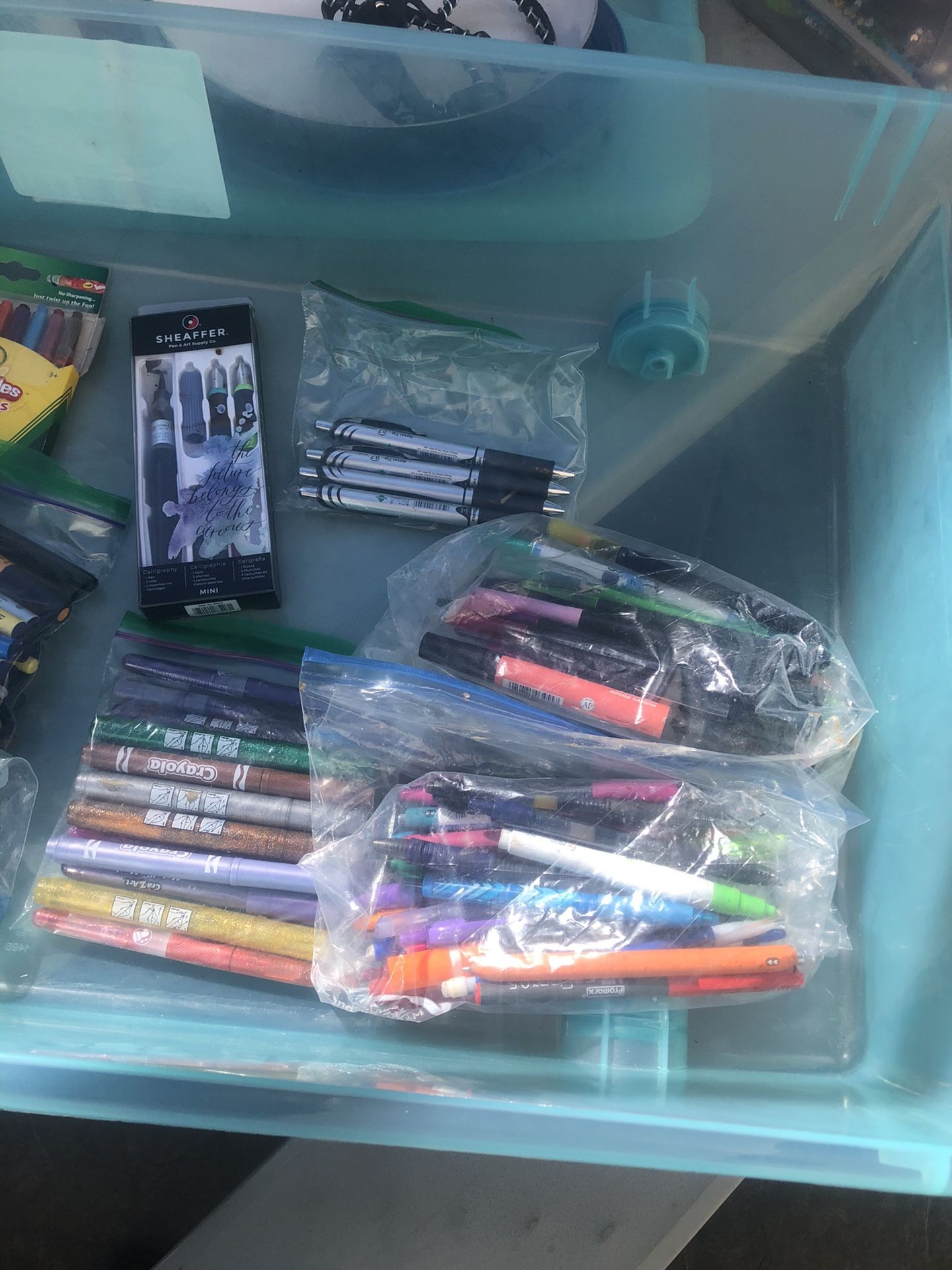 Markers, markers and more markers and some pens ;)