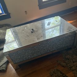 Diamond Mirror Coffee Table 