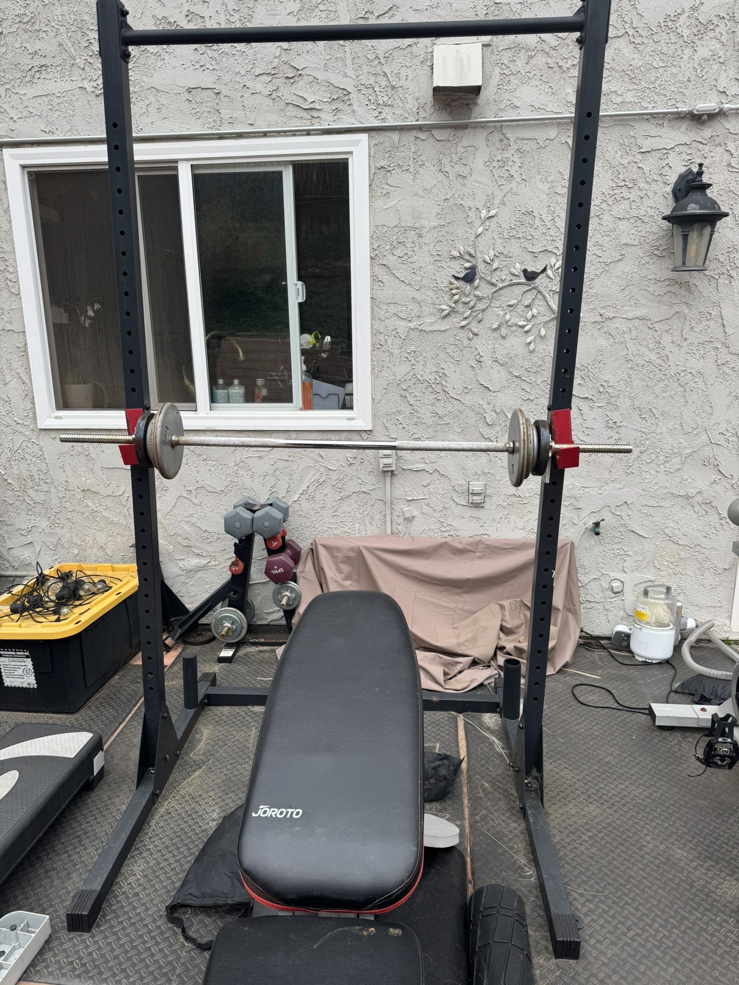 Adjustable Bench And Weight Rack