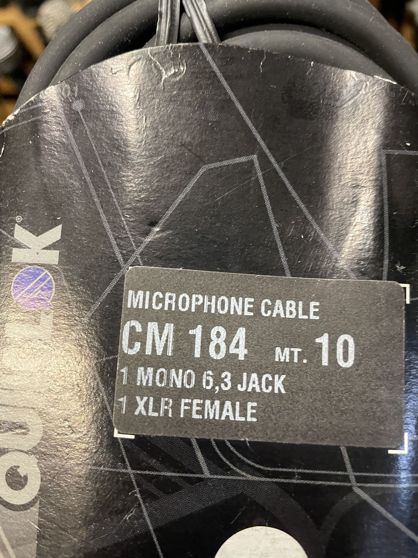 Professional audio cord mini jack 6.3 Xlr female 30 ft