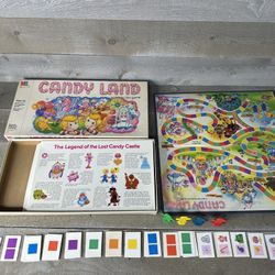 Vintage 1984 Candy Land Board Game Milton Bradley 99% Complete Missing 2 Cards
