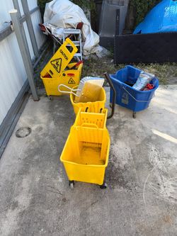 Professional mop buckets $35 each