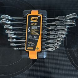Gearwrench 8pc Metric Flex Head Ratcheting Wrench