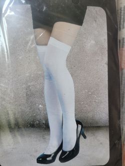 White Thigh-High Stockings