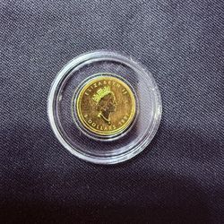 1997 $5 Gold 1/10 Ounce Canadian Maple Leaf
