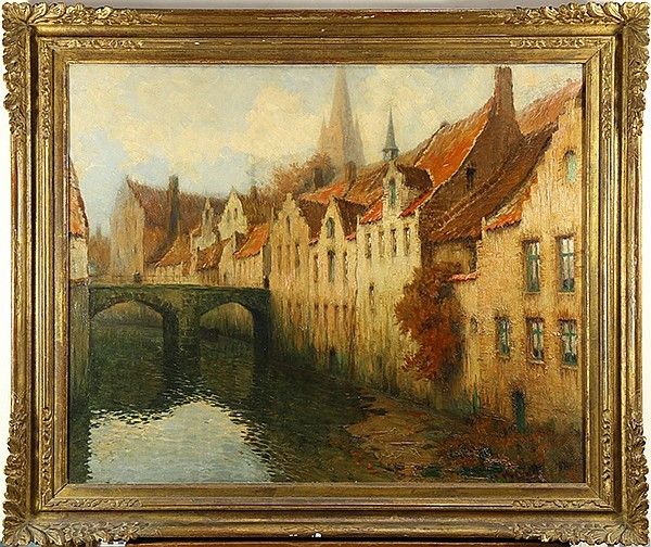 ANTIQUE (Oil On Canvas) by Important Listed Artist, Georges Hippolyte Dilly (French, 1876 to 1942)