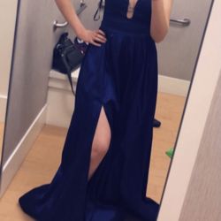 Blue dress , size 7
