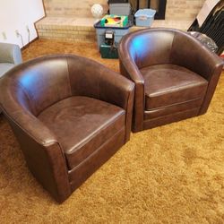 BROWN CHAIRS