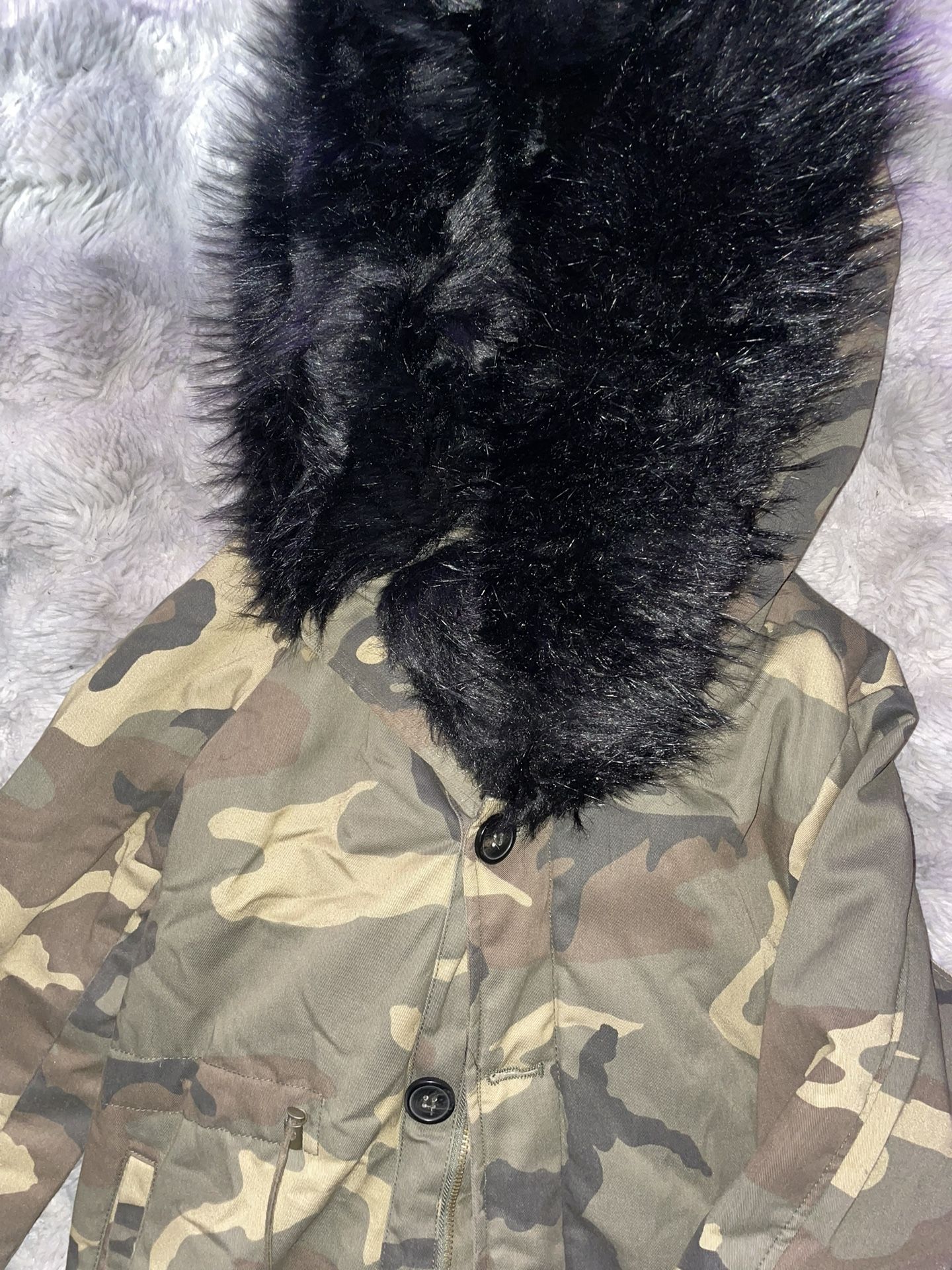 Giant Fur Hoodie Jacket 