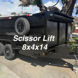 New 8x4x14 Hydraulic Dump Trailer With Scissor Lift & Fully Loaded 💠