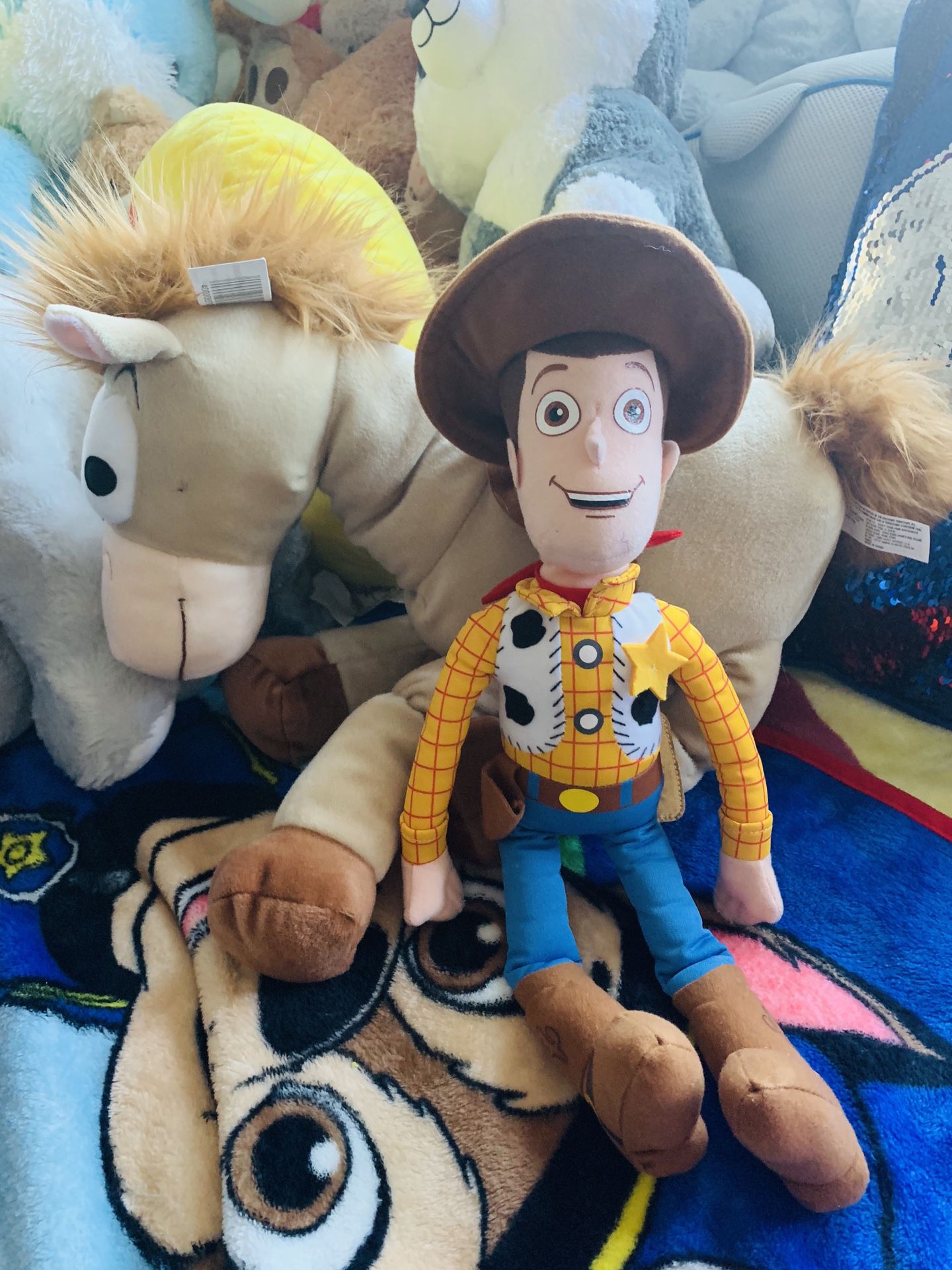 Disney toy story woodie and horse