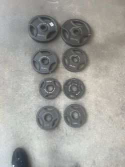 90 Lbs Olympic Metal Plates