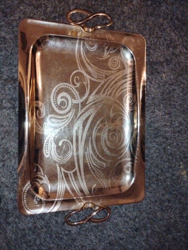 Antique silver Tray $50