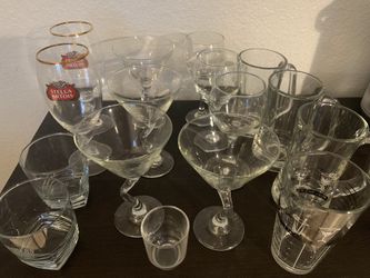 Assorted Drinking Glasses