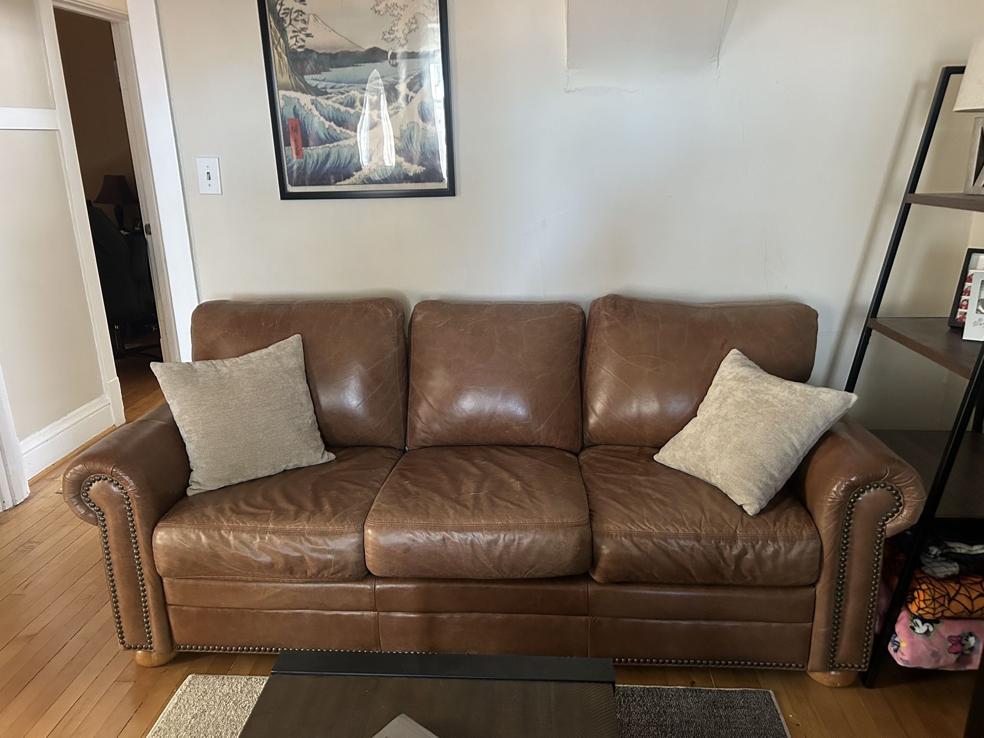 Genuine Leather Couch
