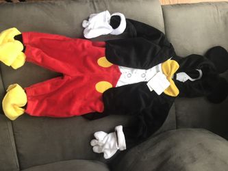 Disney Mickey Mouse Costumes. Size 9m. Brand New