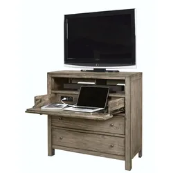 Aspen TV stand/Dresser w/ outlets flip down