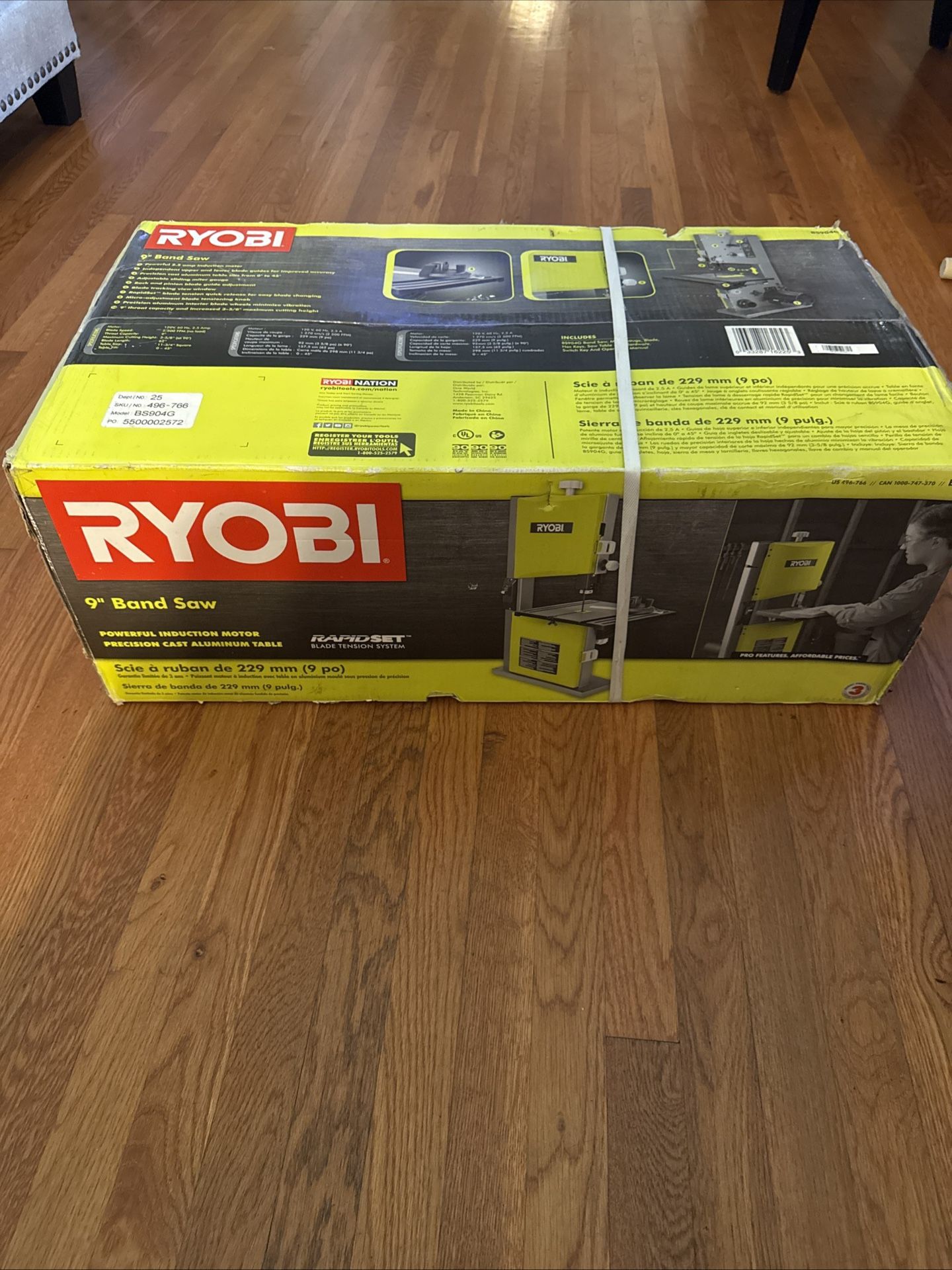 Brand New Ryobi 9” Band Saw Never Used