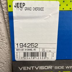 Vent Visor For Jeep Grand Cherokee 11-21