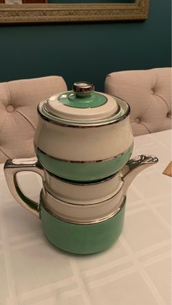 Rare Fraunfelter terrace coffee pot with China dripper