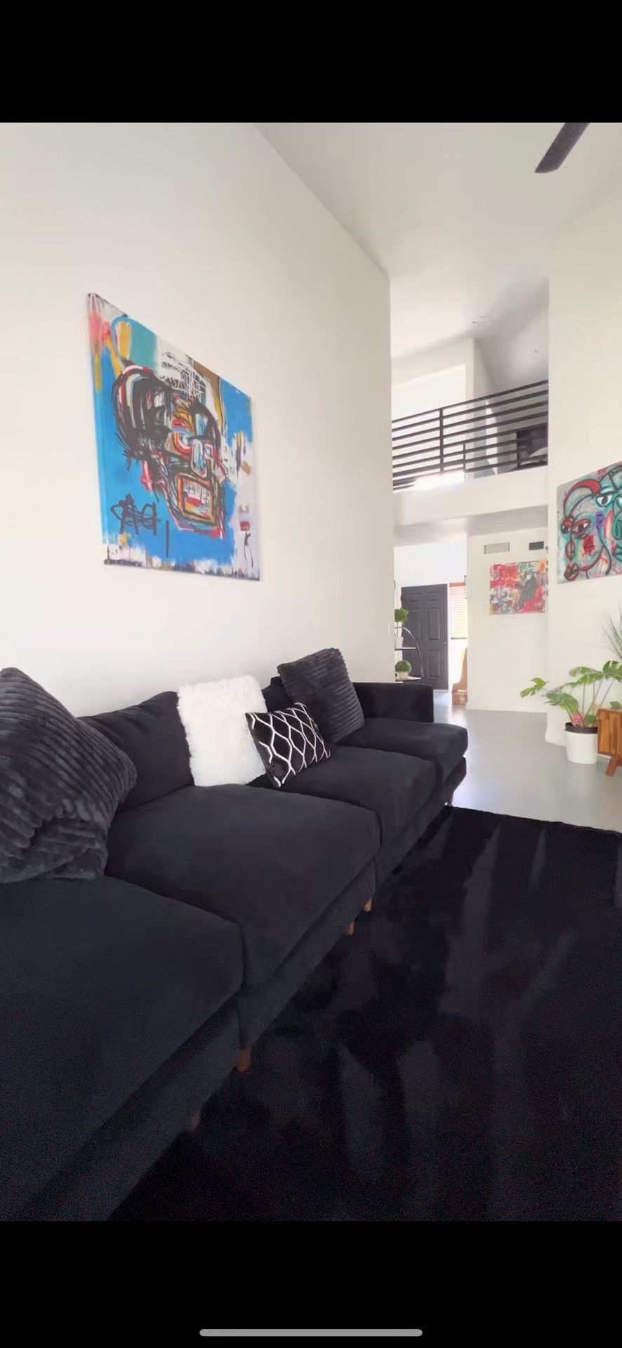 Black Large Sectional (living Spaces)