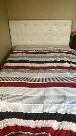 Full size bed with mattress