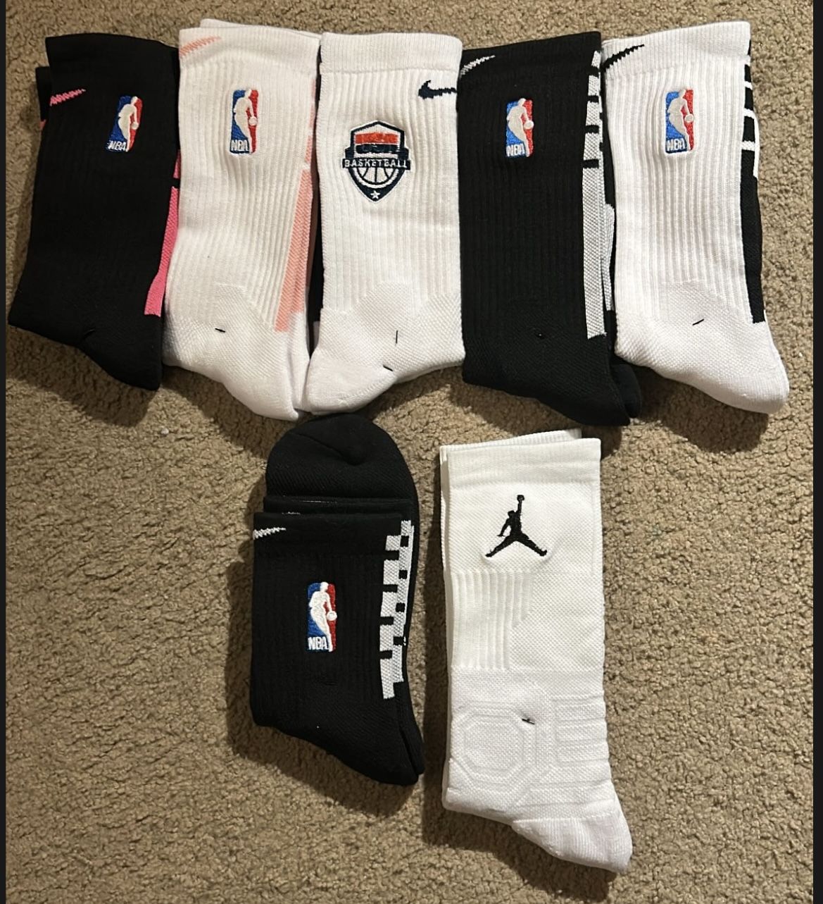 NBA socks and jordan socks