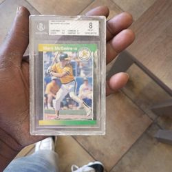 1989Donruss #95 Mark McGwire Error Card Professional Graded Card 8.0 Mint 