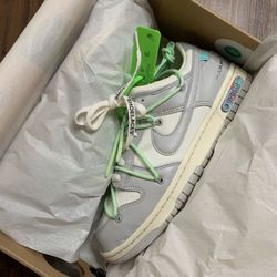 Nike Dunk Low Off White “Lot 7 of 50” Brand New W/Receipt Size 9
