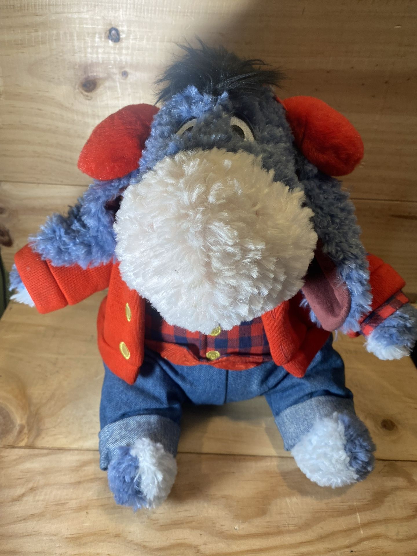 Disney Store Christmas Plush Eeyore Plushie Stuffed Animal