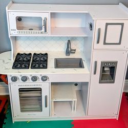 Melissa & Doug Wooden Play Kitchen with Accessories