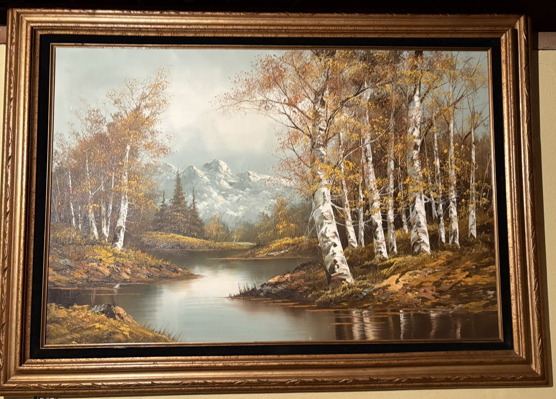 Original Textured Oil Painting Signed By Wallace.