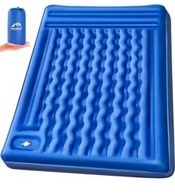 Double Sleeping Pad Camping, Self Inflating 6'' Extra-Thick 2 Person