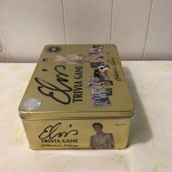 Elvis Trivia Game 2003 Collector’s Edition Sealed In Plastic Tin Box New 