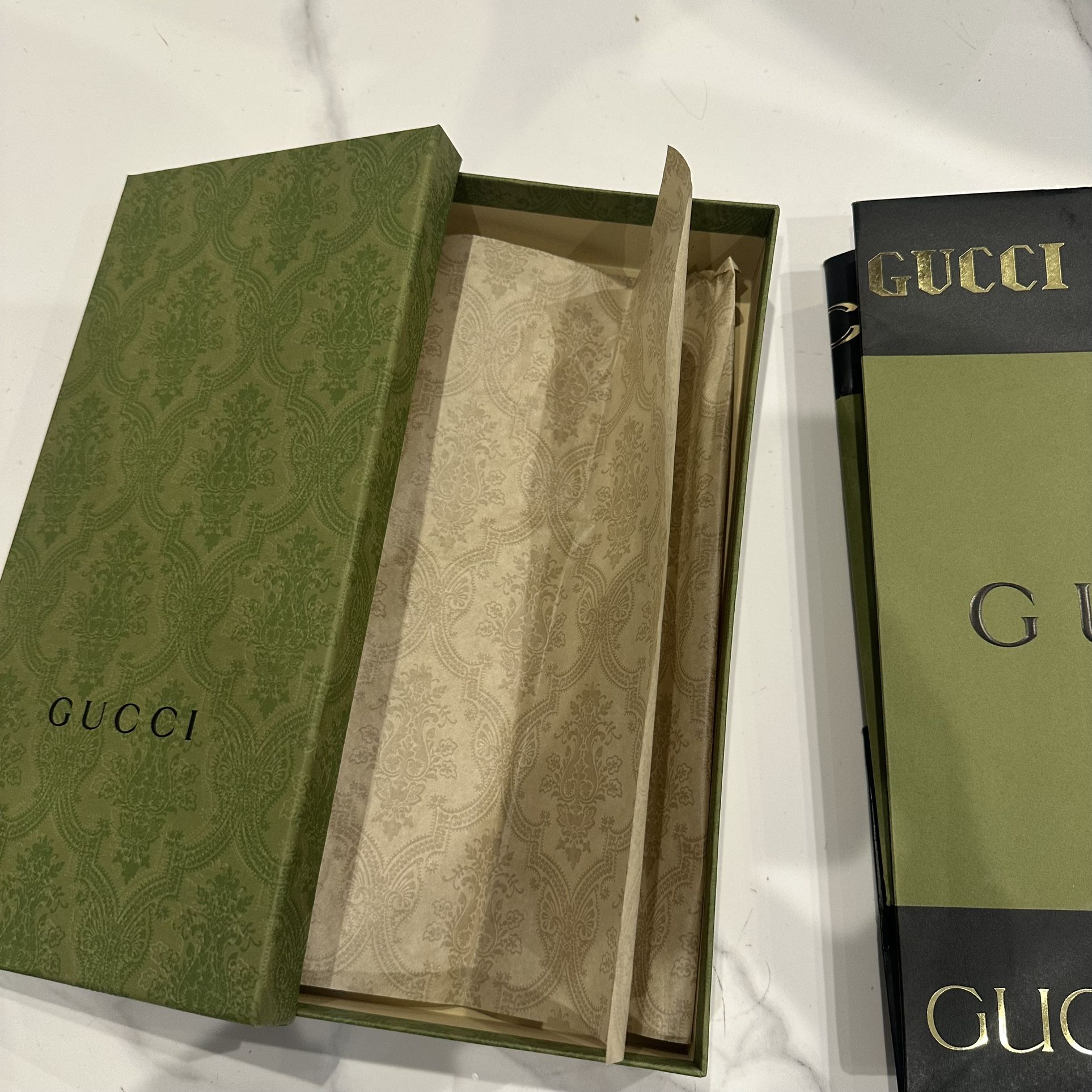 TWO GUCCI BOXES + SHOPPING BAG
