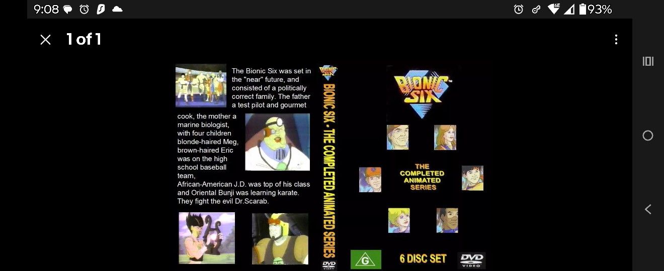 Bionic Six DVD Full Series
